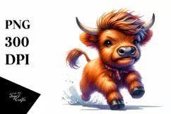 Cute Baby Bear Running and Jumping PNG Product Image 1