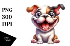 Crazy Funny Bulldog | Sublimation | Clipart Product Image 3