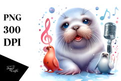 Cute Walrus PNG Product Image 1