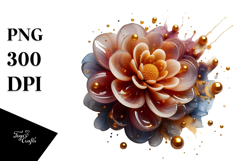 Abstract Glossy Marigold Material PNG Product Image 1