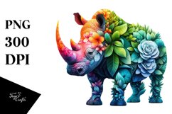 Rhino 3D Flowers PNG Product Image 3
