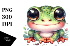 Energetic Baby Frog, Transparent PNG Product Image 1