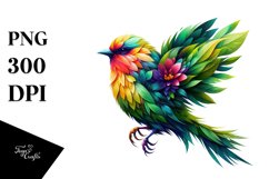 Bird 3D Flowers PNG Product Image 3