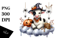 Cow Halloween Dress PNG Product Image 1