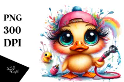 Vibrant Baby Duck Hose PNG Product Image 1