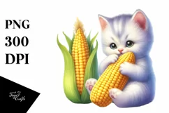 Funny Cute Baby Kitten Sitting | Sublimation | Clipart Product Image 3