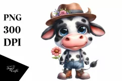 Goofy Baby Cow with Large Shoes Product Image 1