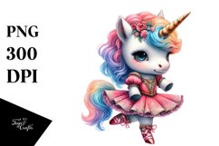 Baby Unicorn in Mazurka Dancer&#039;s Costume, PNG Download Product Image 1