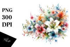Colorful Abstract with Small Lily Product Image 1