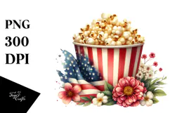 Vintage Popcorn with Flowers, 20 oz Tumbler Product Image 1