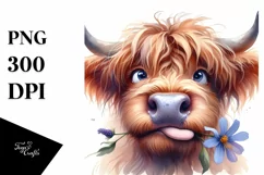 Cow Highland Cow Goofy Smile Product Image 3