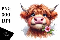Cow Highland Cow Goofy Smile Product Image 1