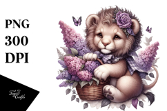 Detailed Gothic Cute Baby Lion Bouquet Product Image 1