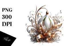 Shiny Snowdrop | Sublimation | Clipart Product Image 3