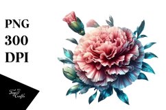 Shiny Carnation | Sublimation | Clipart Product Image 1