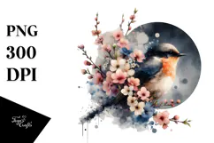 Grungy Bird PNG Product Image 1