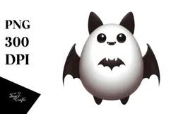 Digital Painting with Funny Bat PNG Product Image 1