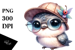 Energetic Baby Hummingbird PNG Product Image 1
