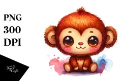 Vibrant Brownish Sewed Plush Monkey Product Image 3