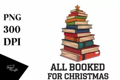 All Booked for Christmas PNG Clipart Product Image 1