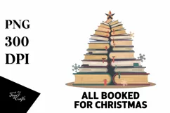 All Booked for Christmas PNG Clipart Product Image 1