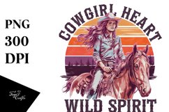 Cowgirl Heart Wild Spirit PNG Clipart |Tshirt Design Product Image 8