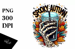 Halloween Spooky Watercolor Clipart PNG Product Image 1