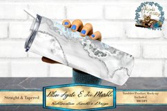 This is White agate tumbler wrap design is sized to fit sublimation tumblers, this tumbler design features white agate sides and an icy blue marble texture. 