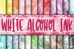 White Alcohol Ink Digital Papers Product Image 1