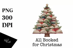 All Booked for Christmas PNG Clipart Product Image 1