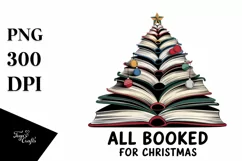 All Booked for Christmas PNG Clipart Product Image 1