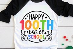 Happy 100th days of School SVG, 100 Days Teacher Shirt Gift Product Image 3