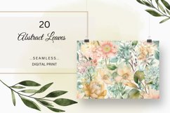 Summer Flowers Digital Paper | Watercolor Floral Pattern Product Image 4