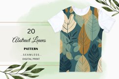 Abstract Seamless Leaf Digital Paper| Earthy Tone Colors Product Image 5