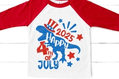 Happy 4th of July 2025 Svg | kids 4th of July Dinosaur Png Product Image 1