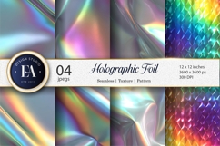 Rainbow Holographic Foil Shine Seamless Digital Paper Product Image 1