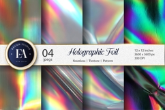 Seamless Iridescent Rainbow Foil Texture Digital Paper Product Image 1