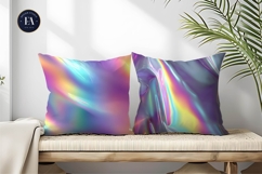 Rainbow Holographic Foil Shine Seamless Digital Paper Product Image 2