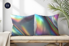 Rainbow Holographic Foil Shine Seamless Digital Paper Product Image 2