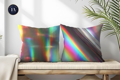 Seamless Iridescent Rainbow Foil Texture Digital Paper Product Image 2