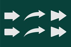 White arrows paper style design collection Product Image 1