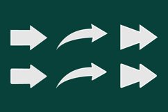 White arrows paper style design collection Product Image 2