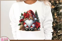 Santa Gnome png, Christmas Santa Gnome sublimation png Product Image 3