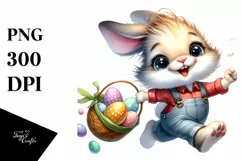 Easter Bunny Clipart |T-shirt, Mug PNG Product Image 1