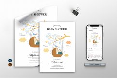 White Baby Shower - Flyer, Poster &amp; Instagram AS Product Image 1