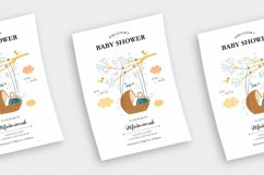 White Baby Shower - Flyer, Poster &amp; Instagram AS Product Image 2