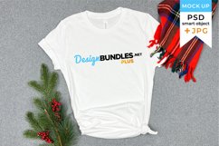Bella canvas mockup Christmas | Winter t-shirt mockup Product Image 1