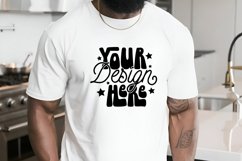 White Bella Canvas 3001 Mockup, T-Shirt Mockup, Male T-shirt Product Image 1