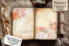 White and Blush Floral Junk Journal Product Image 2