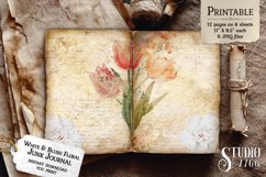White and Blush Floral Junk Journal Product Image 3